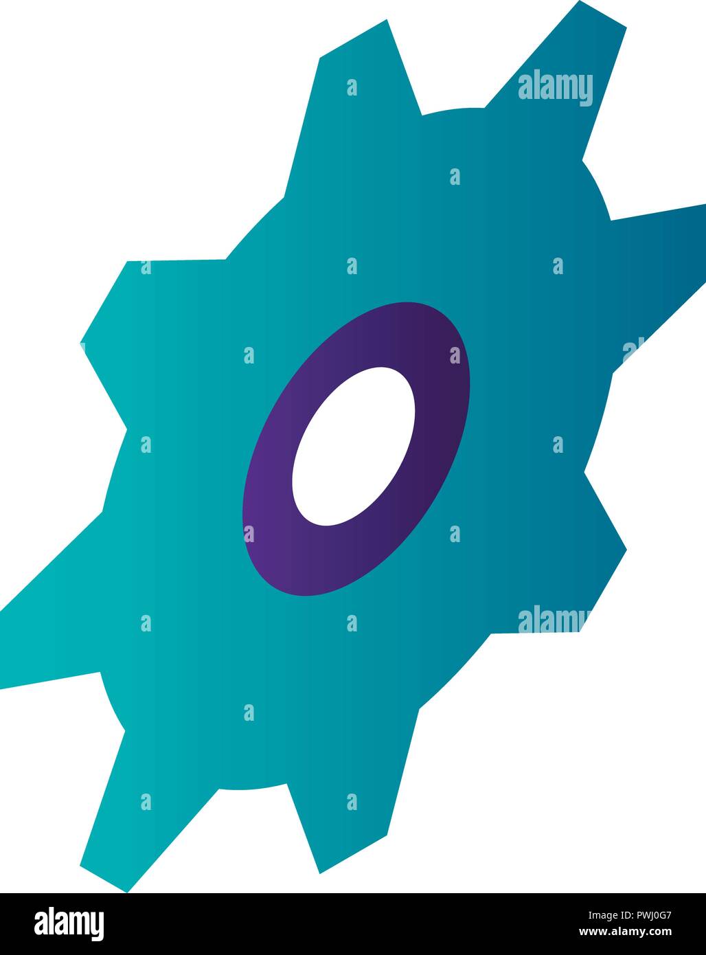 Gear wheel icon, isometric style Stock Vector Image & Art - Alamy