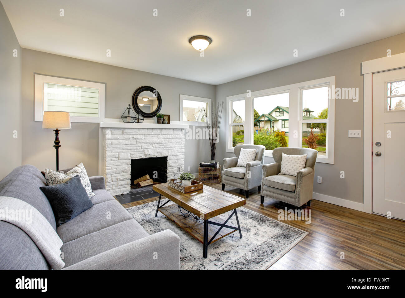 White And Gray Home Interior