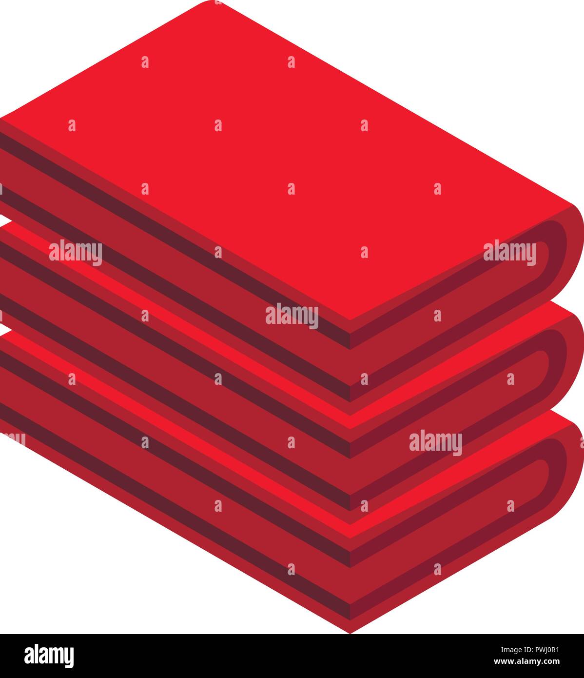 Red towel stack icon, isometric style Stock Vector Image & Art - Alamy