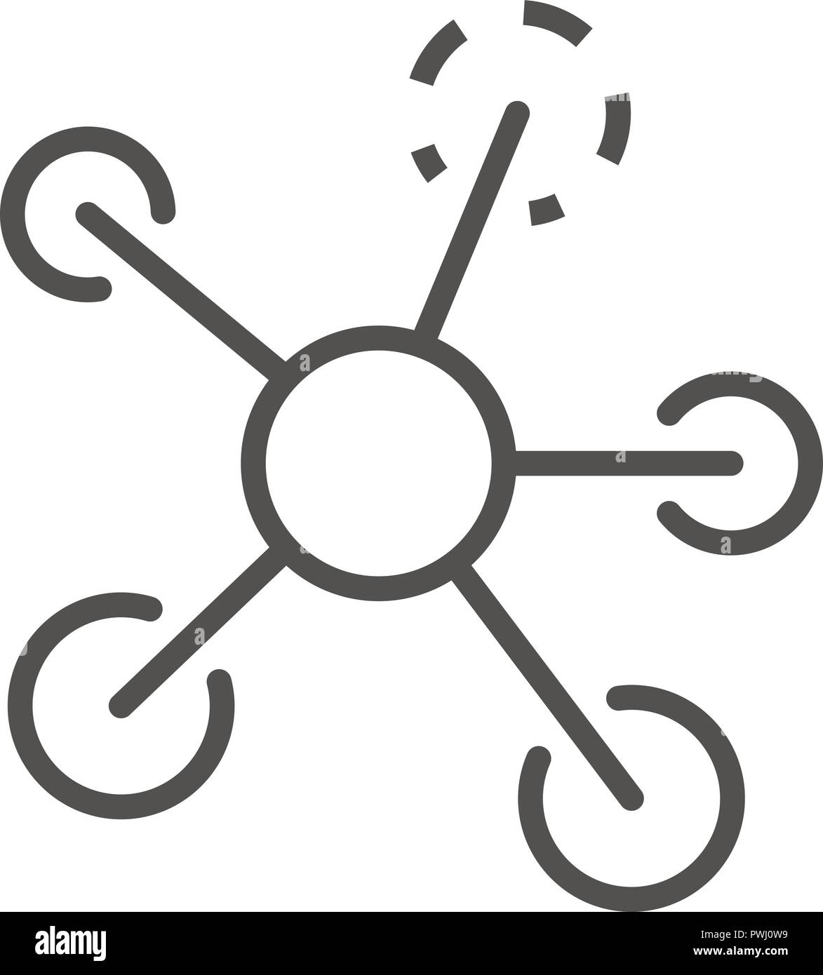 Concept molecule icon, outline style Stock Vector Image & Art - Alamy