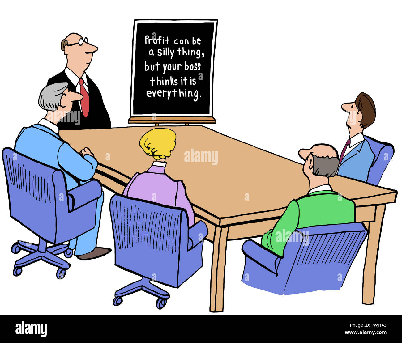 Strategic planning cartoons hi-res stock photography and images - Alamy