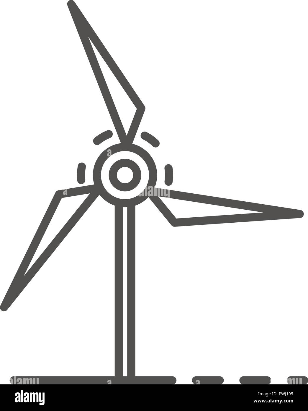 Wind turbine icon, outline style Stock Vector Image & Art - Alamy