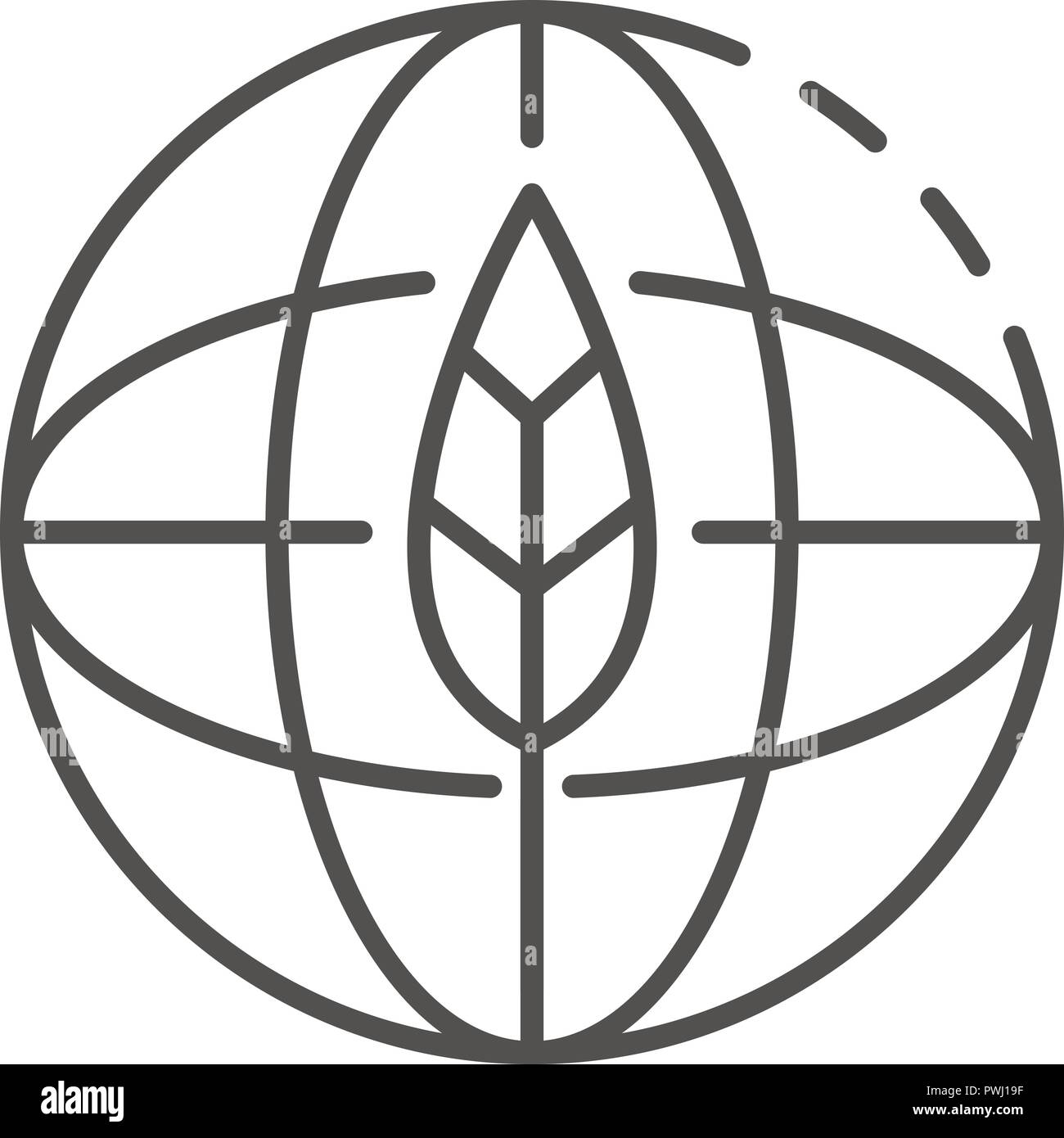 Eco global earth icon, outline style Stock Vector Image & Art - Alamy
