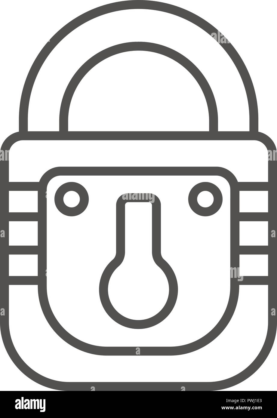Padlock metal icon, outline style Stock Vector Image & Art - Alamy