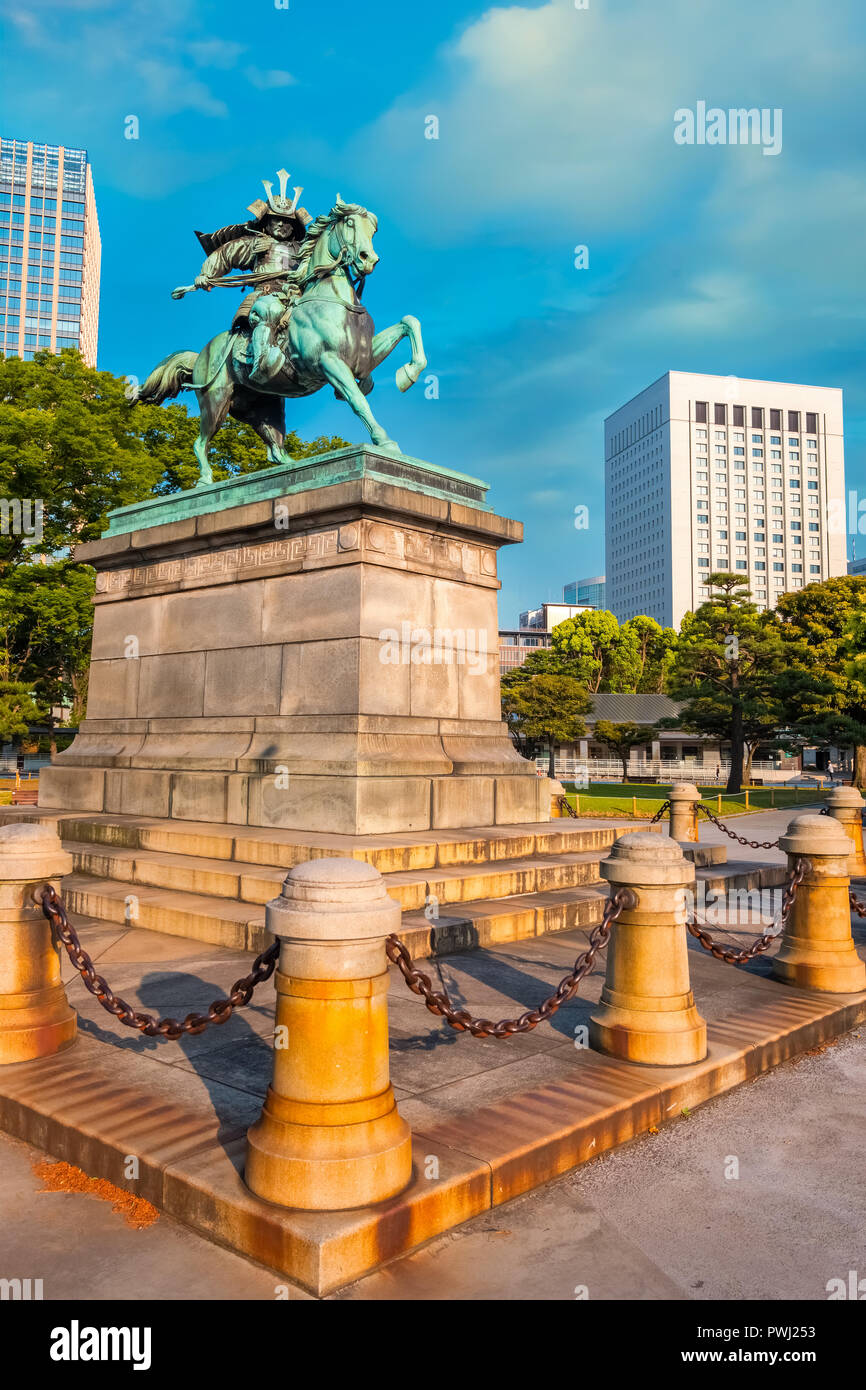 Statue Of Kusunoki Masashige Famed Japanese Samurai At The East Garden