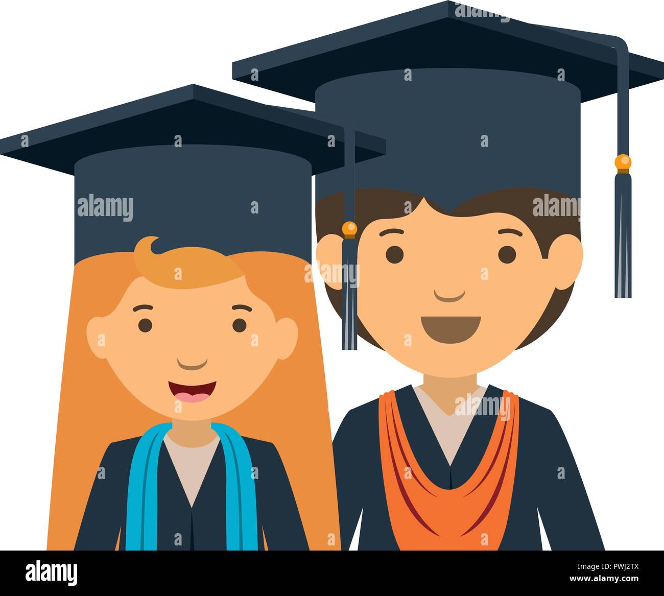 Avatar girl graduation cap hi-res stock photography and images - Alamy