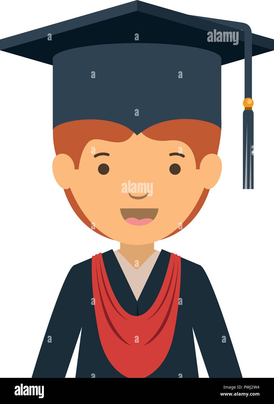 Boy Avatar Graduation University High Resolution Stock Photography and ...