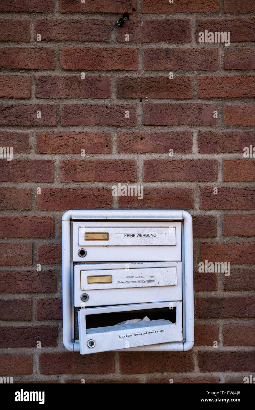 mailbox on brick wall Stock Photo Alamy