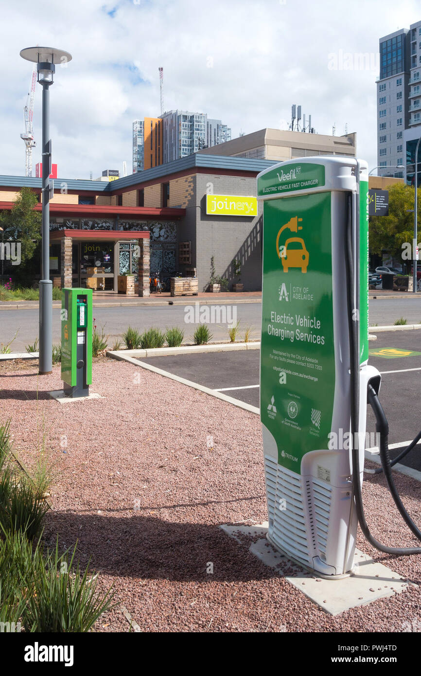 Electric Car Charging Station Stock Photos & Electric Car Charging