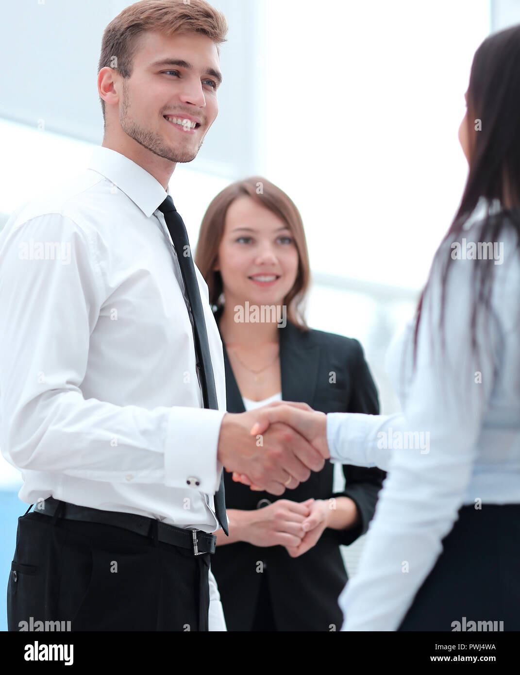 Funny Handshake High Resolution Stock Photography and Images Alamy
