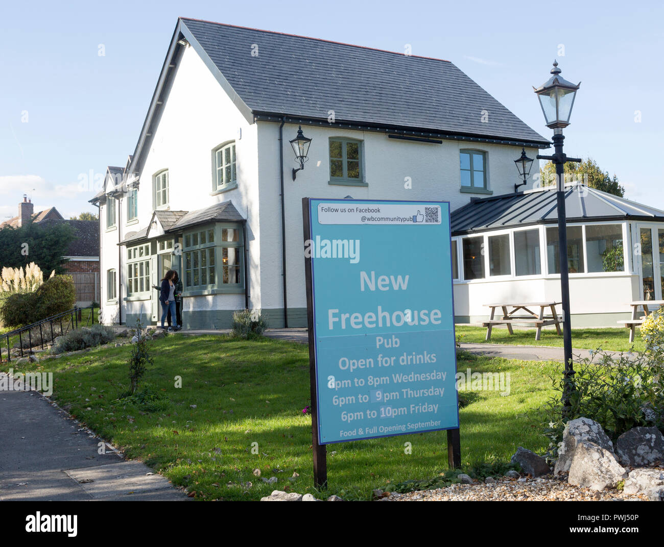 New Freehouse community pub Winterbourne Bassett, Wiltshire, England, UK Stock Photo