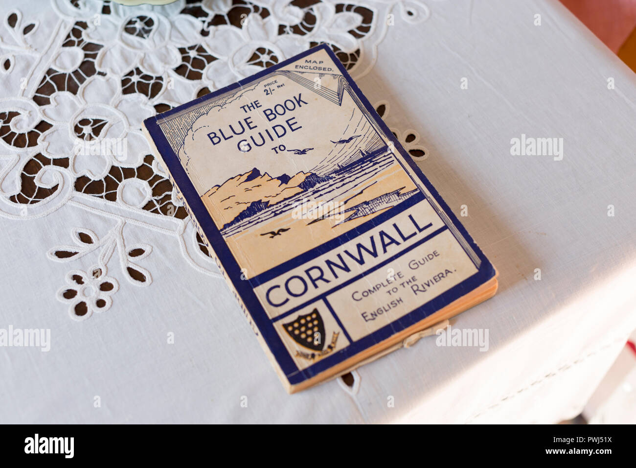 The Blue Book Guide to Cornwall book Stock Photo Alamy