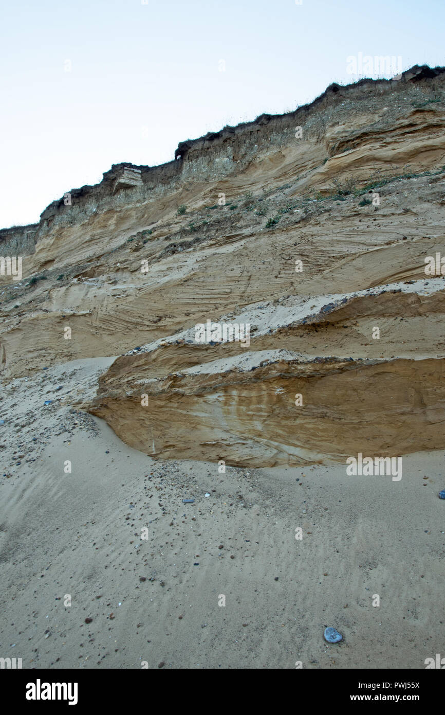 Suffolk Cliffs The sandstone cliffs of Pakefield, Suffolk, UK Stock Photo - Alamy