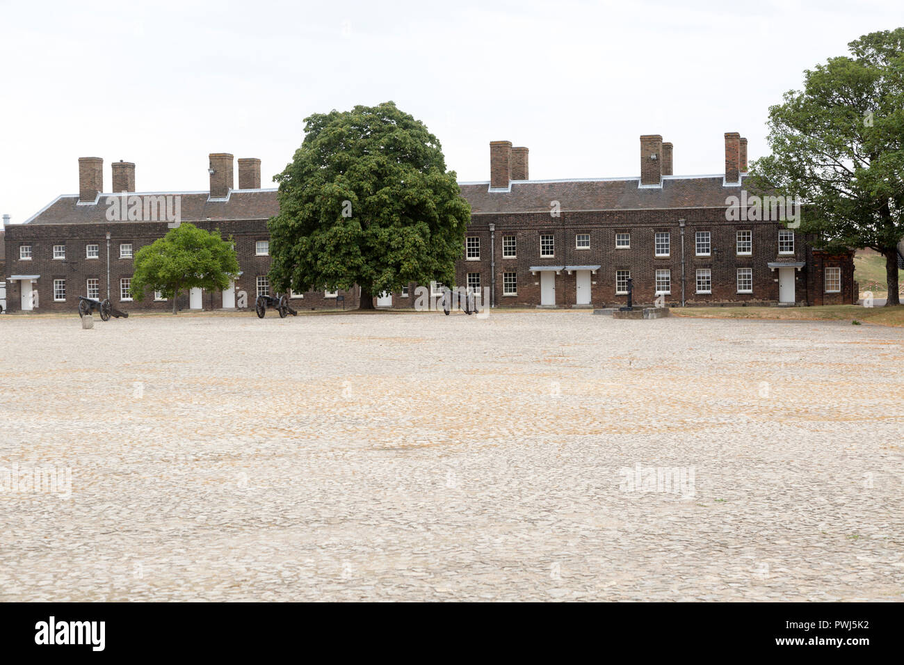 Historic buildings inside Tilbury Fort, Tilbury, Thurrock, Essex