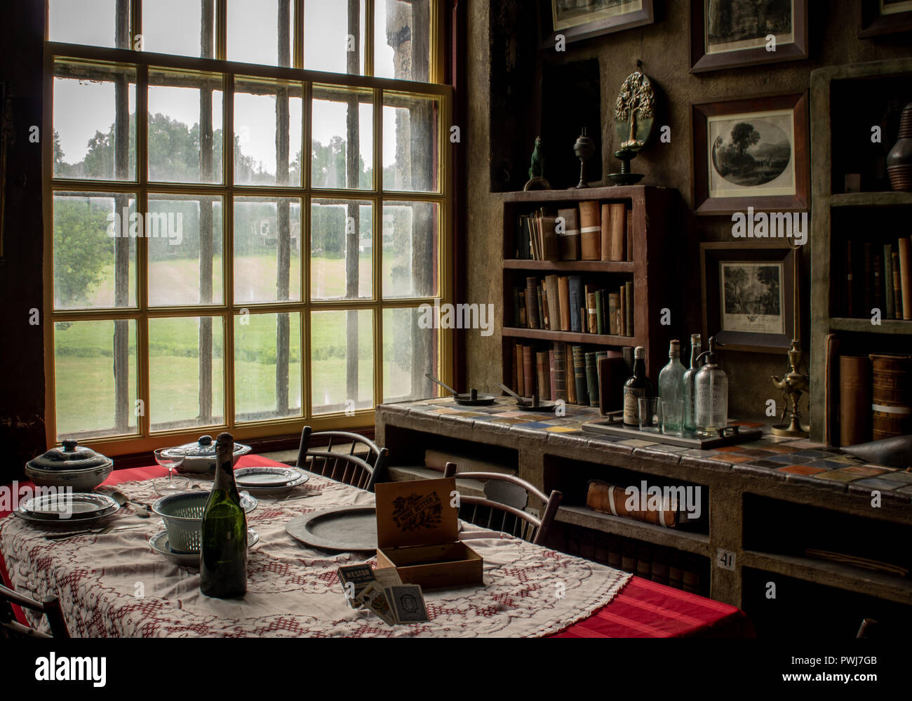 An old office room in an historic old house Stock Photo - Alamy