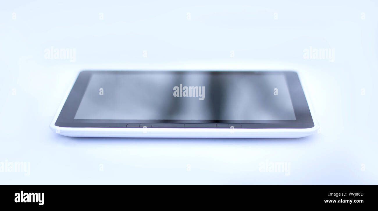modern e-book . isolated on a black background. Stock Photo