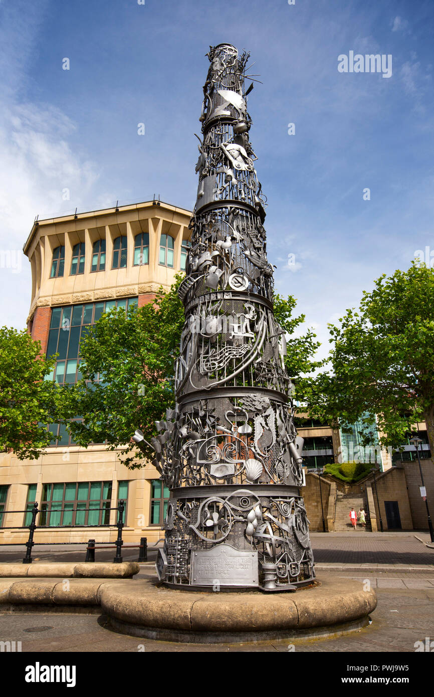 UK, England, Tyneside, Newcastle upon Tyne, Promenade, public art