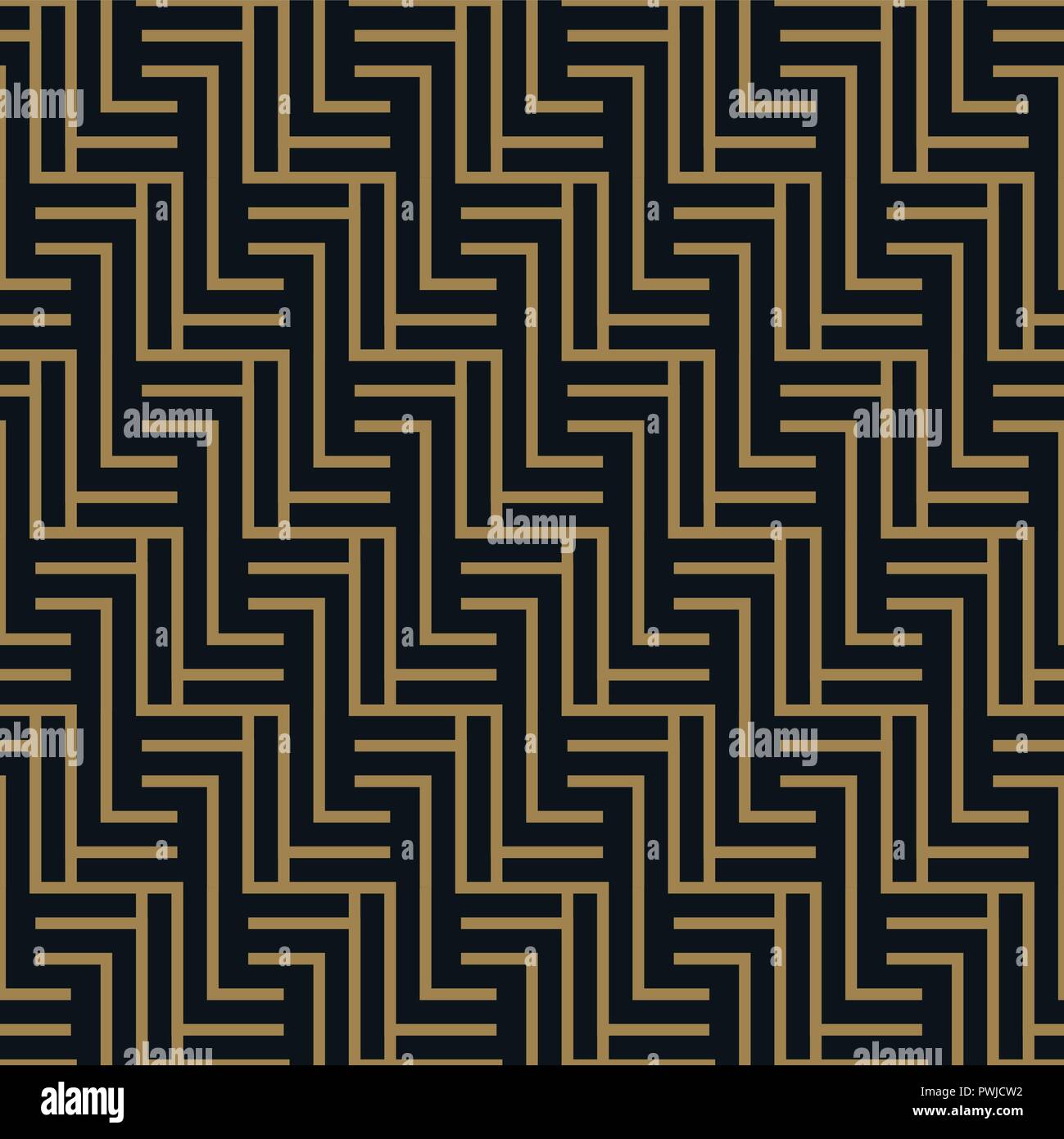 Abstract geometric pattern with lines. seamless vector gold background ...