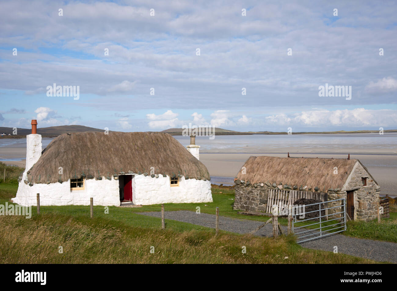 Traditional Thatched Croft Malacleit North Uist Outer Hebrides