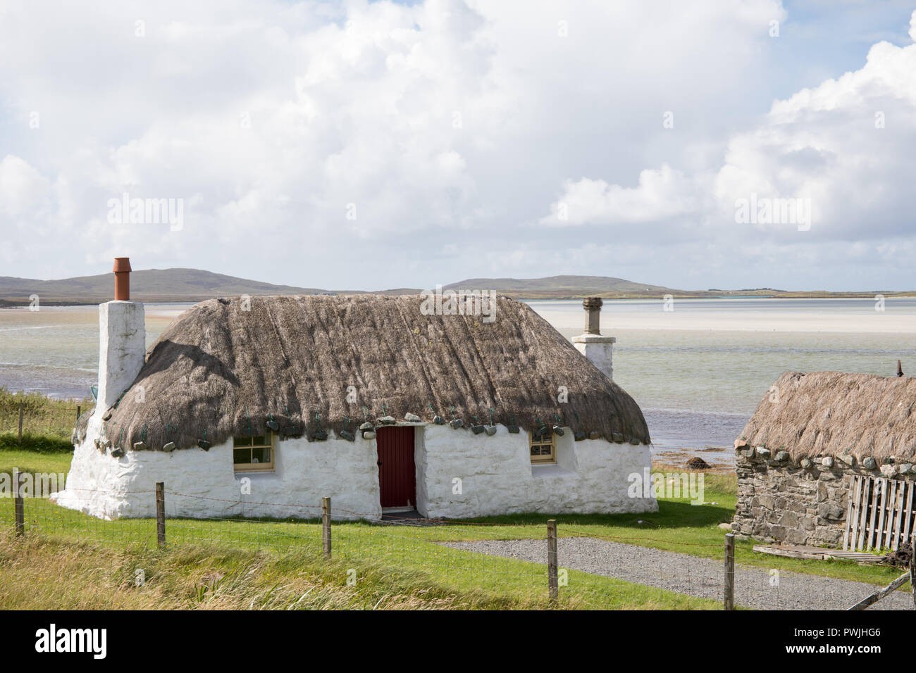 Traditional Thatched Croft Malacleit North Uist Outer Hebrides