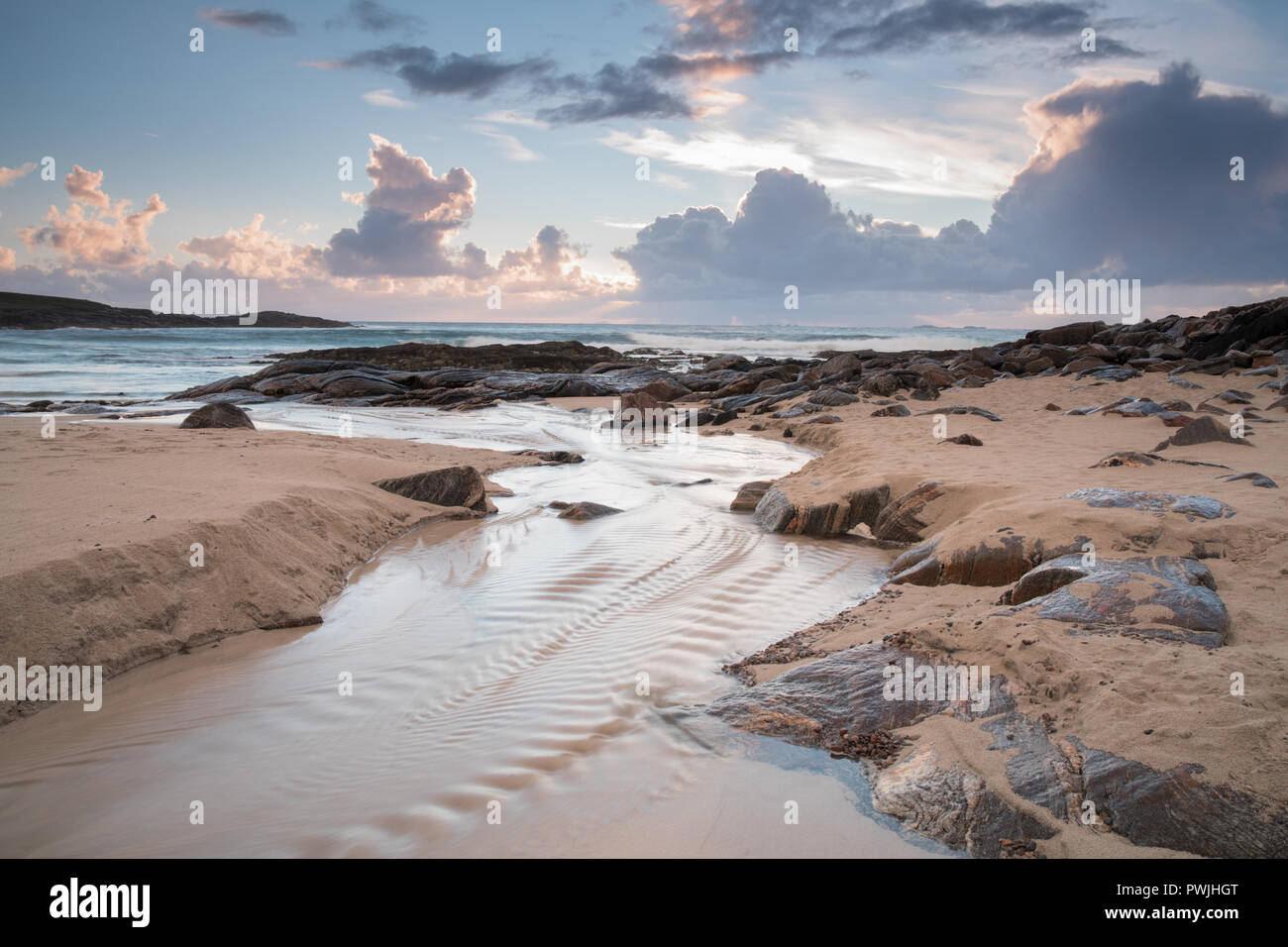 Hosta Beach, North Uist, Outer Hebrides, Scotland, UK Stock Photo