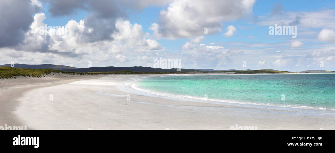 Traigh Hornais beach, North Uist, Outer Hebrides, Scotland, UK Stock Photo