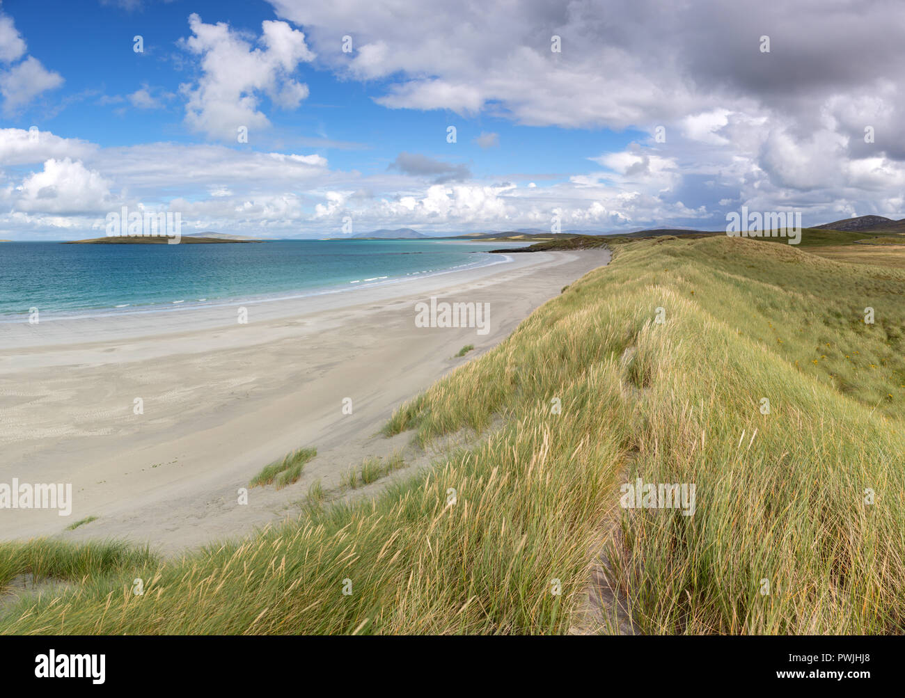 Traigh Hornais beach, North Uist, Outer Hebrides, Scotland, UK Stock Photo