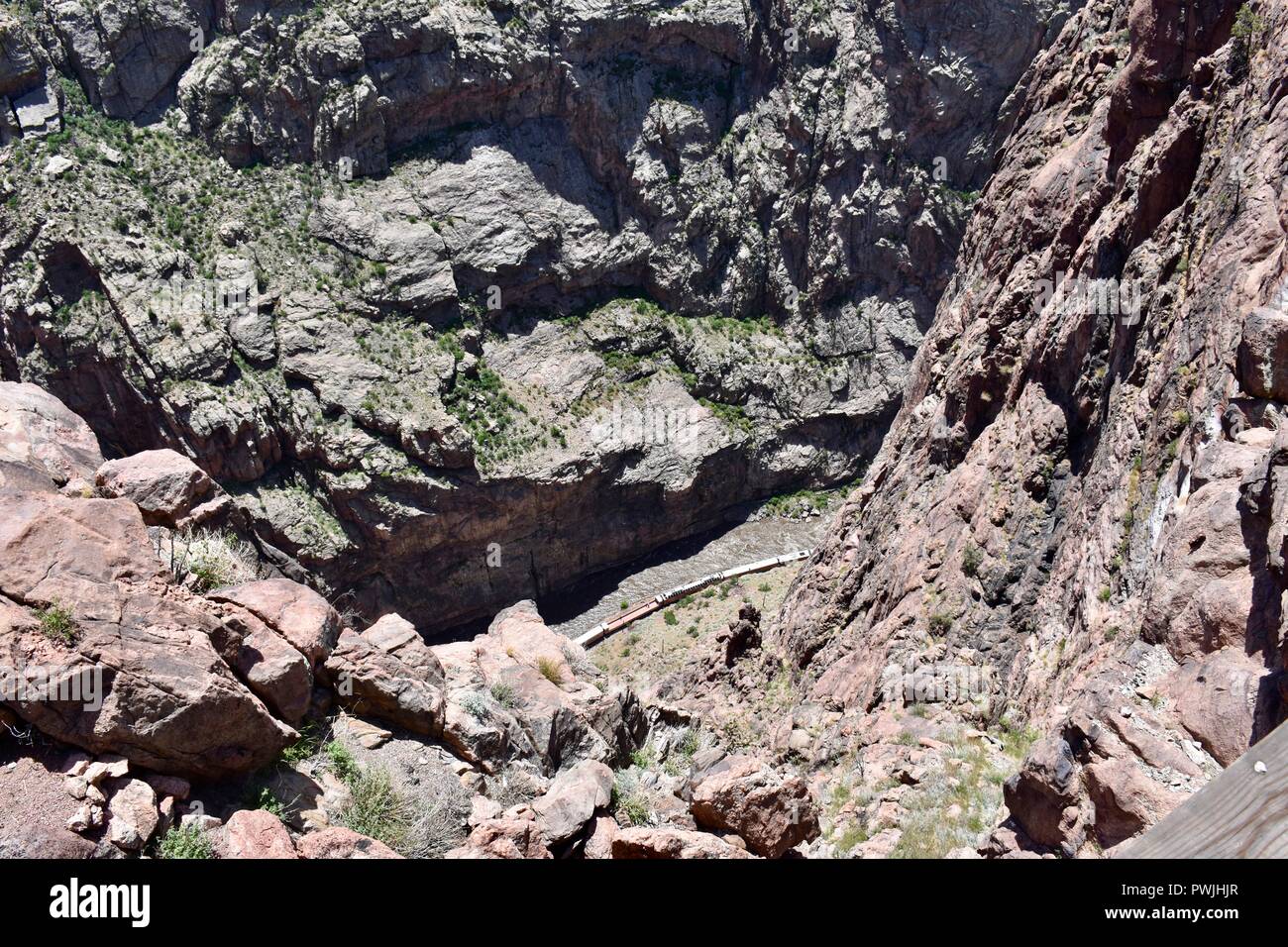 Suspension Bridge Train /& River Royal Gorge Canon City Colorado Postcard