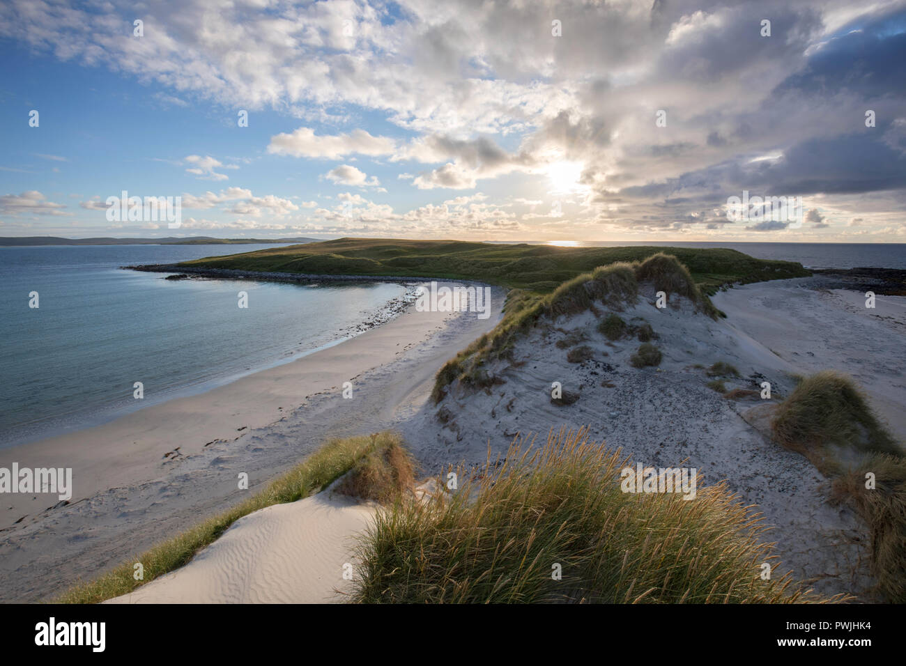 Traigh Iar beach, North Uist, Outer Hebrides, Scotland, UK Stock Photo