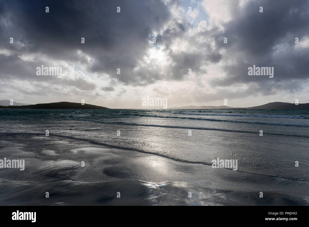 Seilebost Beach Harris, Outer Hebrides Stock Photo