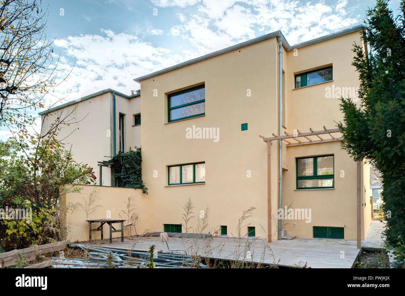 Wien Werkbundsiedlung Jagdschlossgasse 68 Und 70 Haus Von Helmut Wagner Freynsheim Gartenseite Stock Photo Alamy