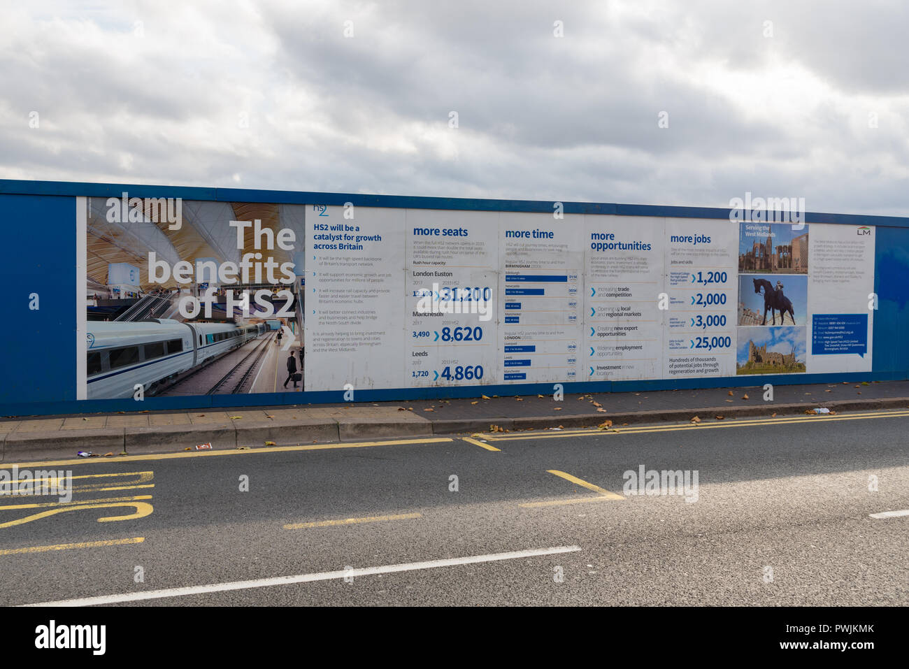 The site of the new HS2 High Speed Rail station at Curzon Street, Digbeth, Birmingham Stock Photo