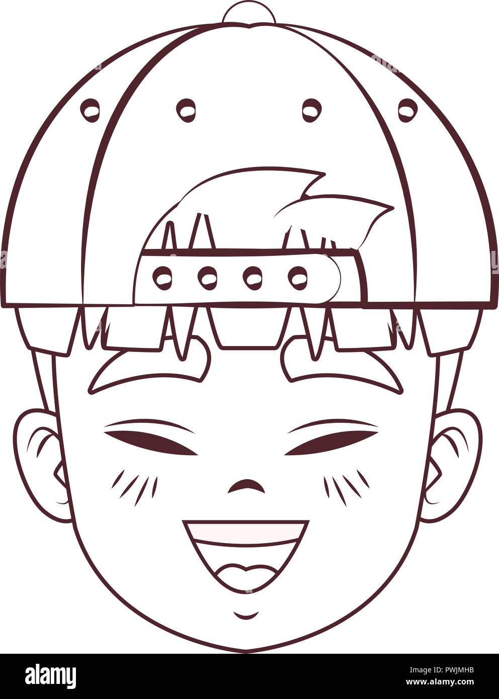 Boy anime avatar stock vector. Illustration of asian - 255501831