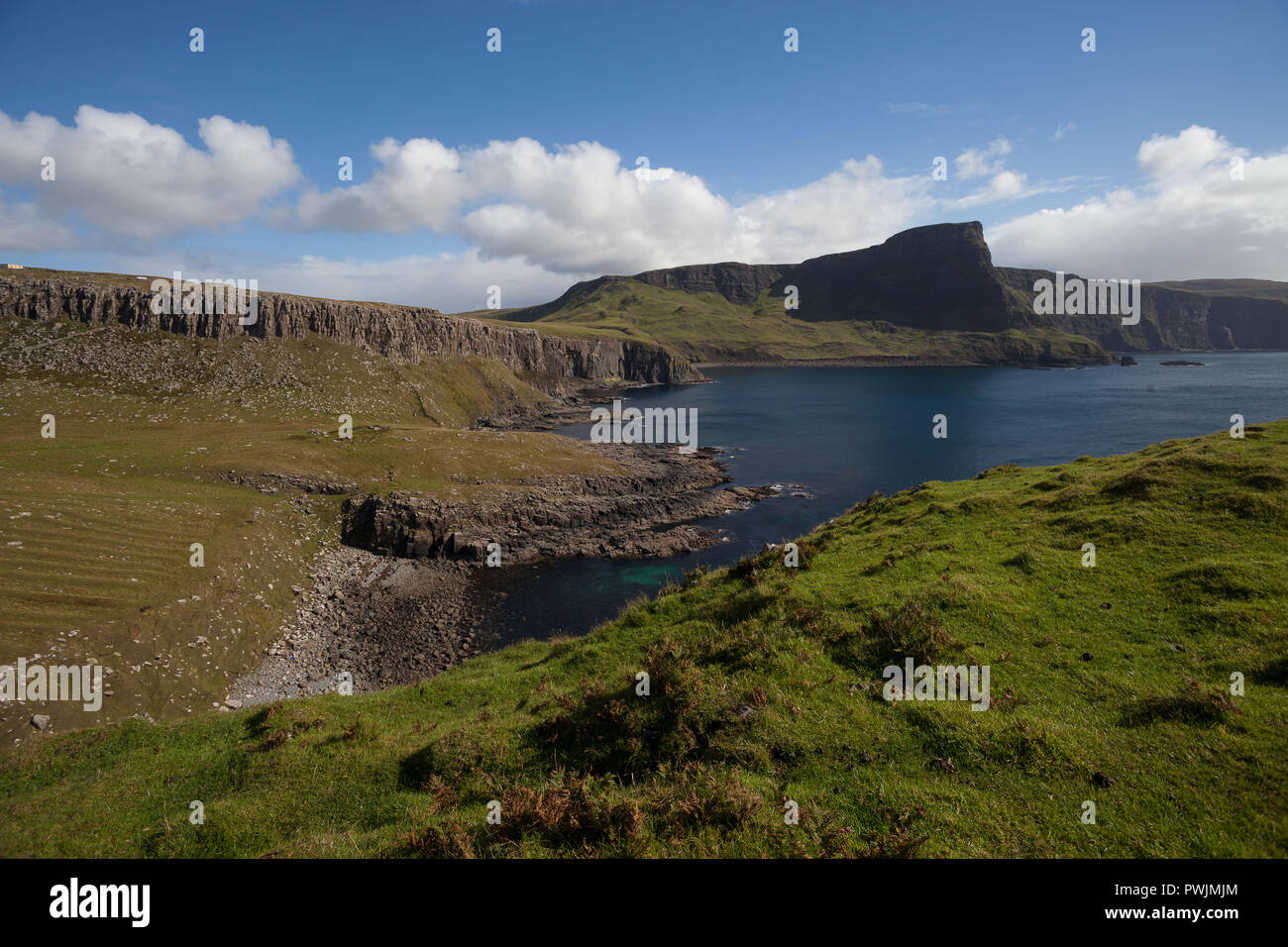 View over the sea near Neist Point Lighthouse, Skye Stock Photo Alamy