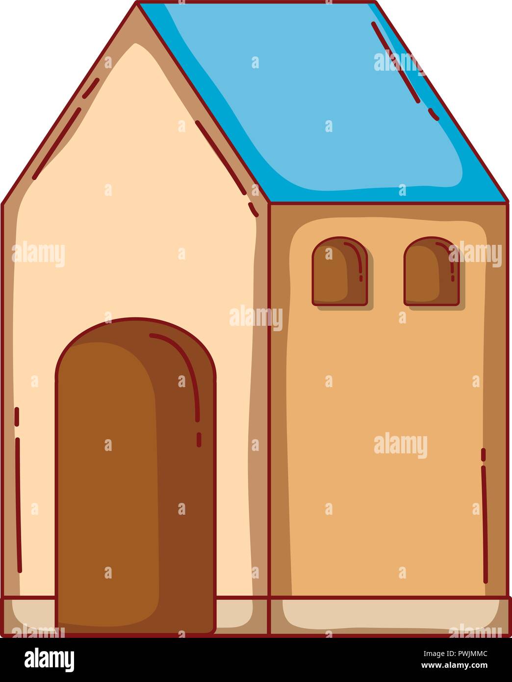 adobe house cartoon Stock Vector Image & Art - Alamy