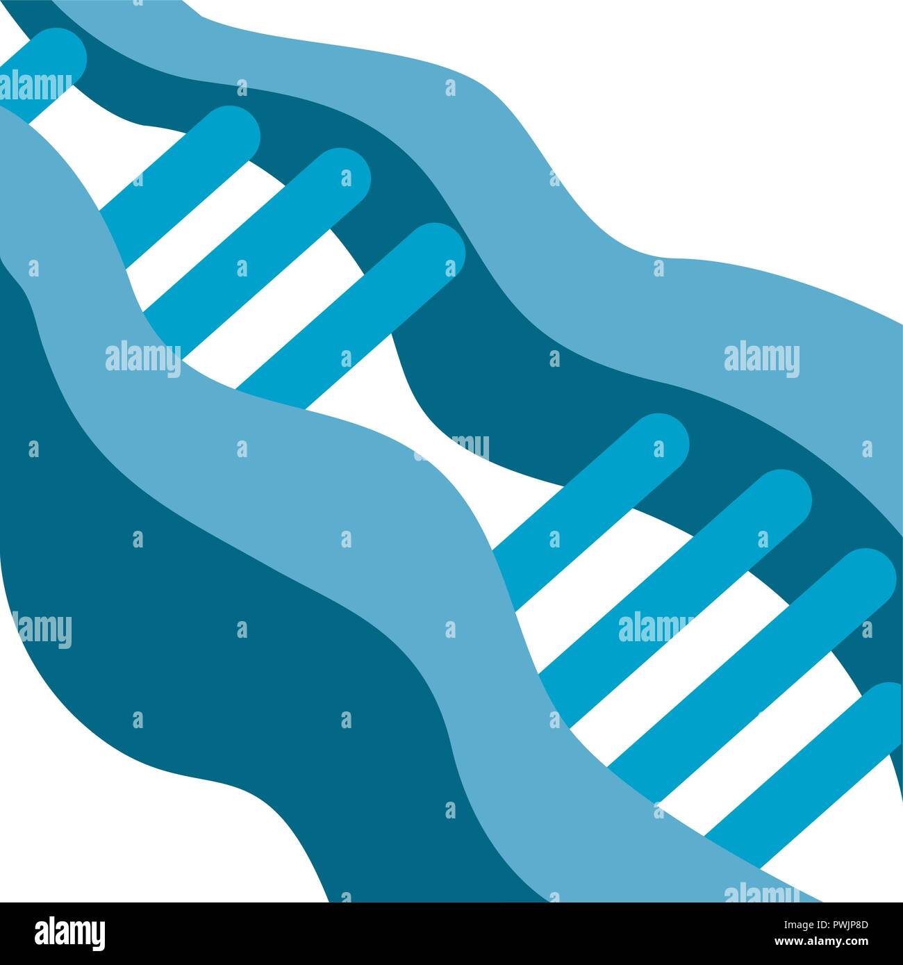 dna molecule structure science genetic vector illustration Stock Vector