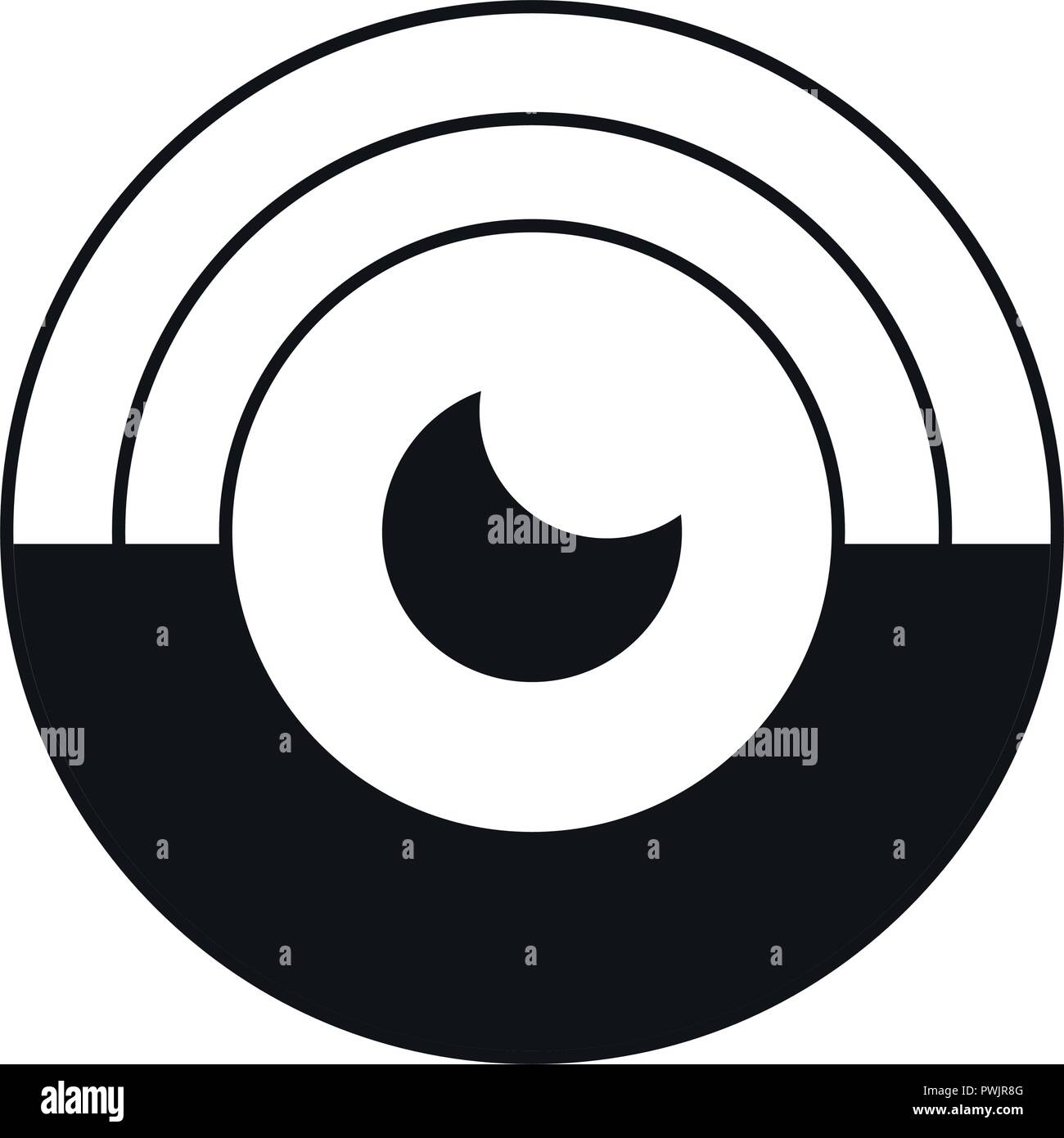 human eye isometric on white background vector illustration Stock ...