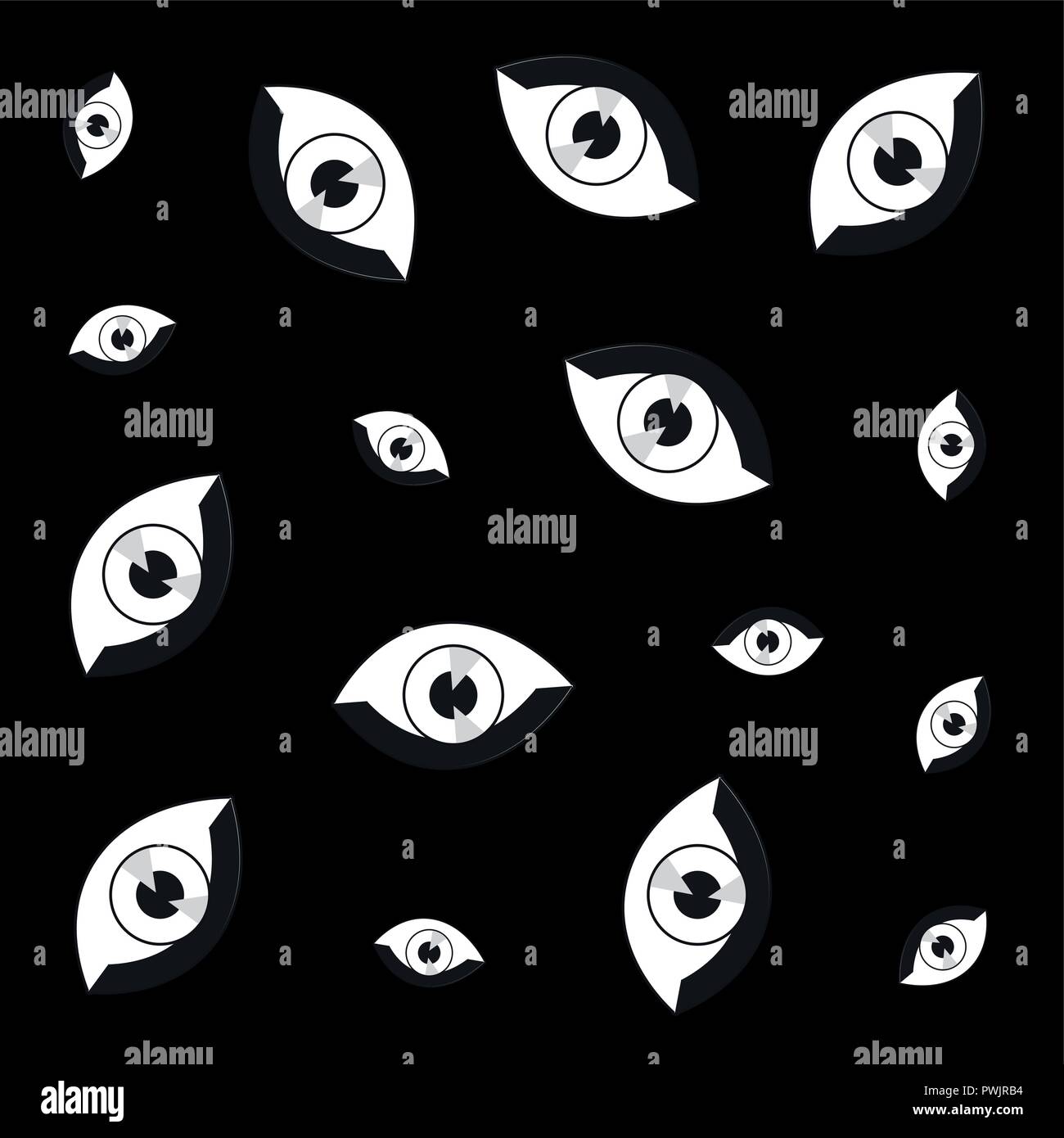 human eye optic vision pattern vector illustration Stock Vector Image ...