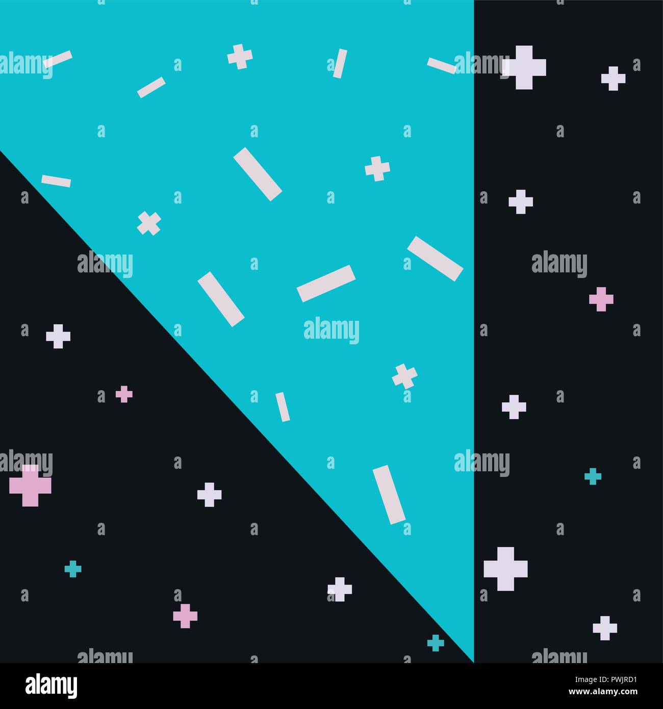 plus and minus sign abstract memphis background vector illustration ...