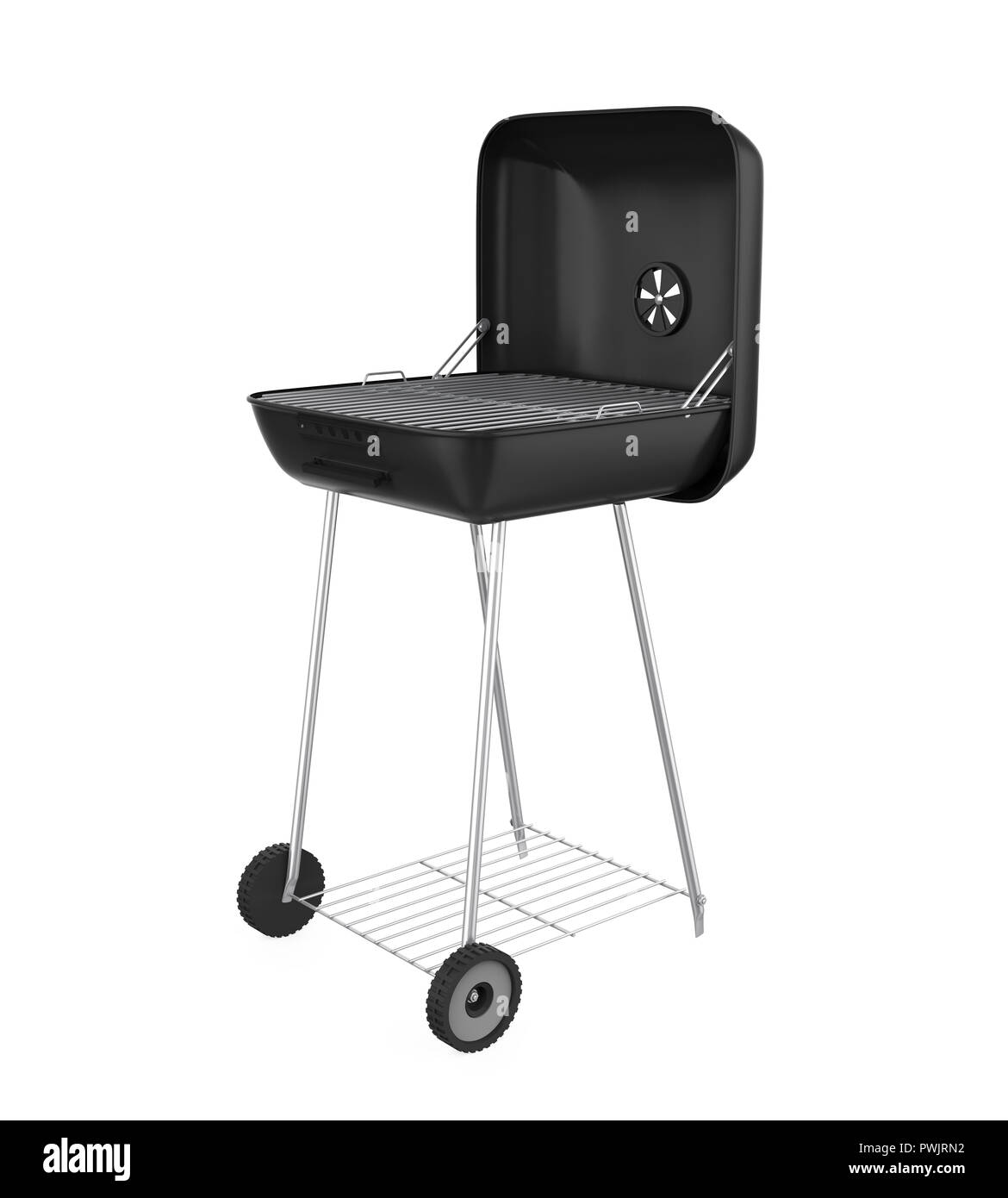 Charcoal Grill Isolated Stock Photo Alamy