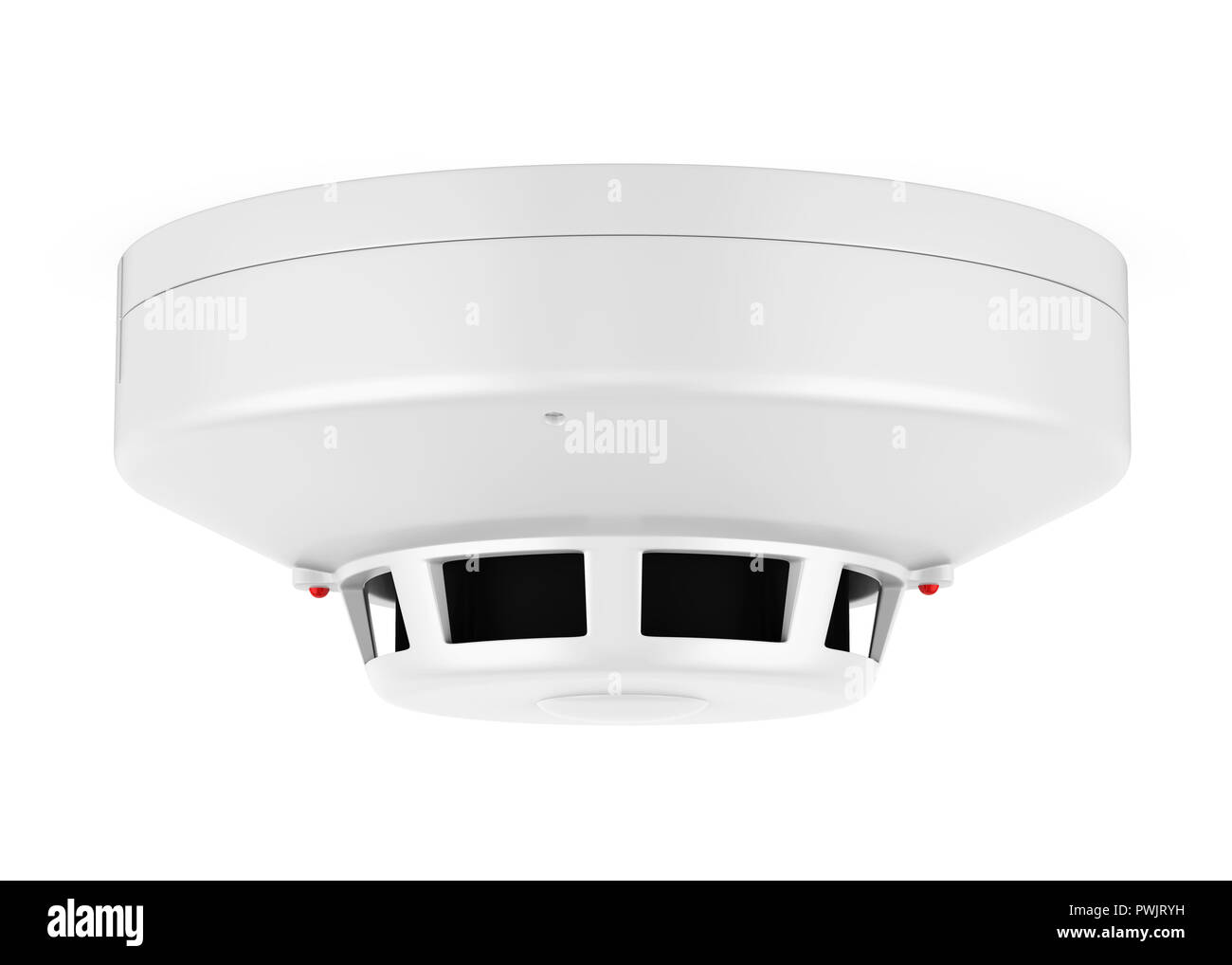 Smoke Detector Isolated Stock Photo Alamy