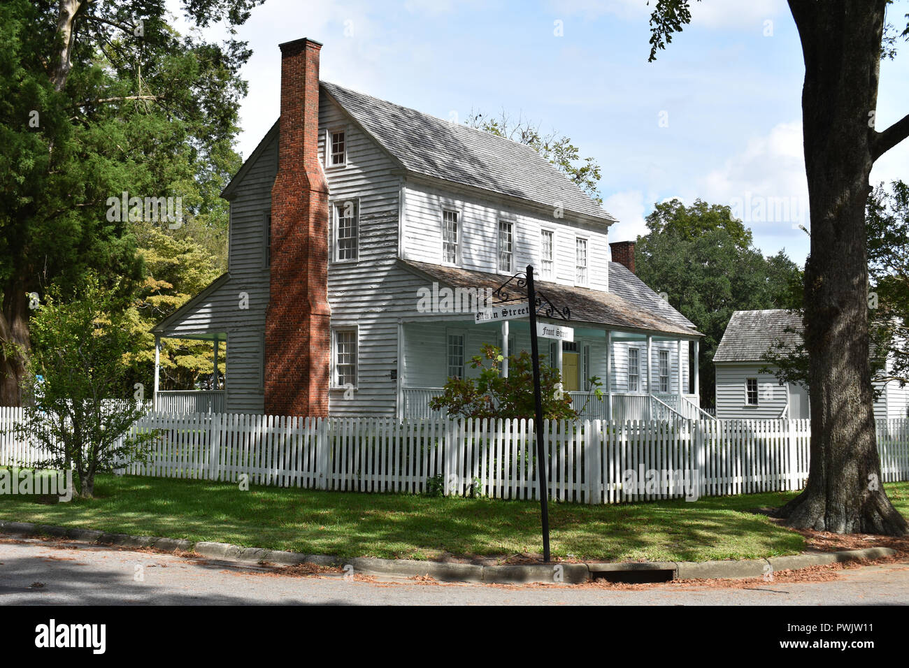 The historic Joseph Bonner House located in Bath, North Carolina. Bath