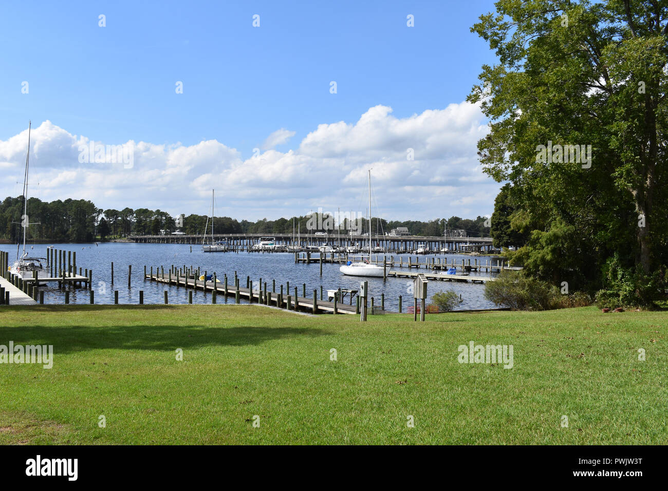 The waterfront in historic Bath, North Carolina USA Stock Photo Alamy