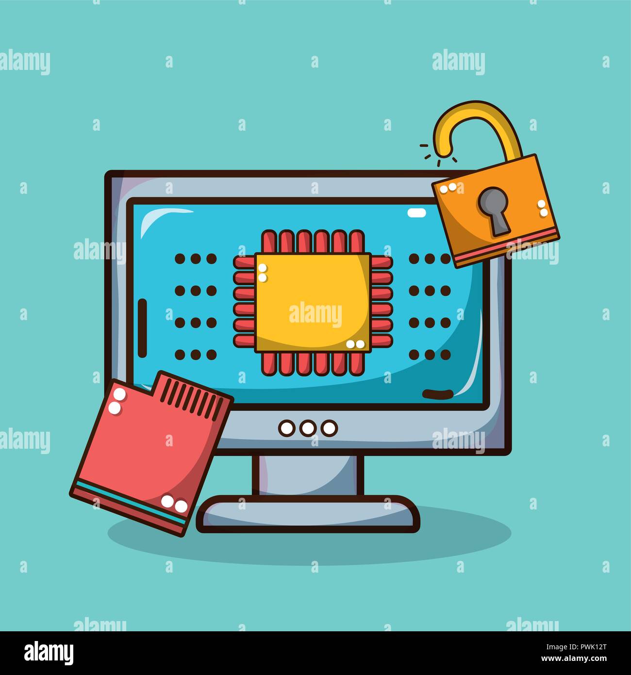 Security system technology Stock Vector Image & Art - Alamy
