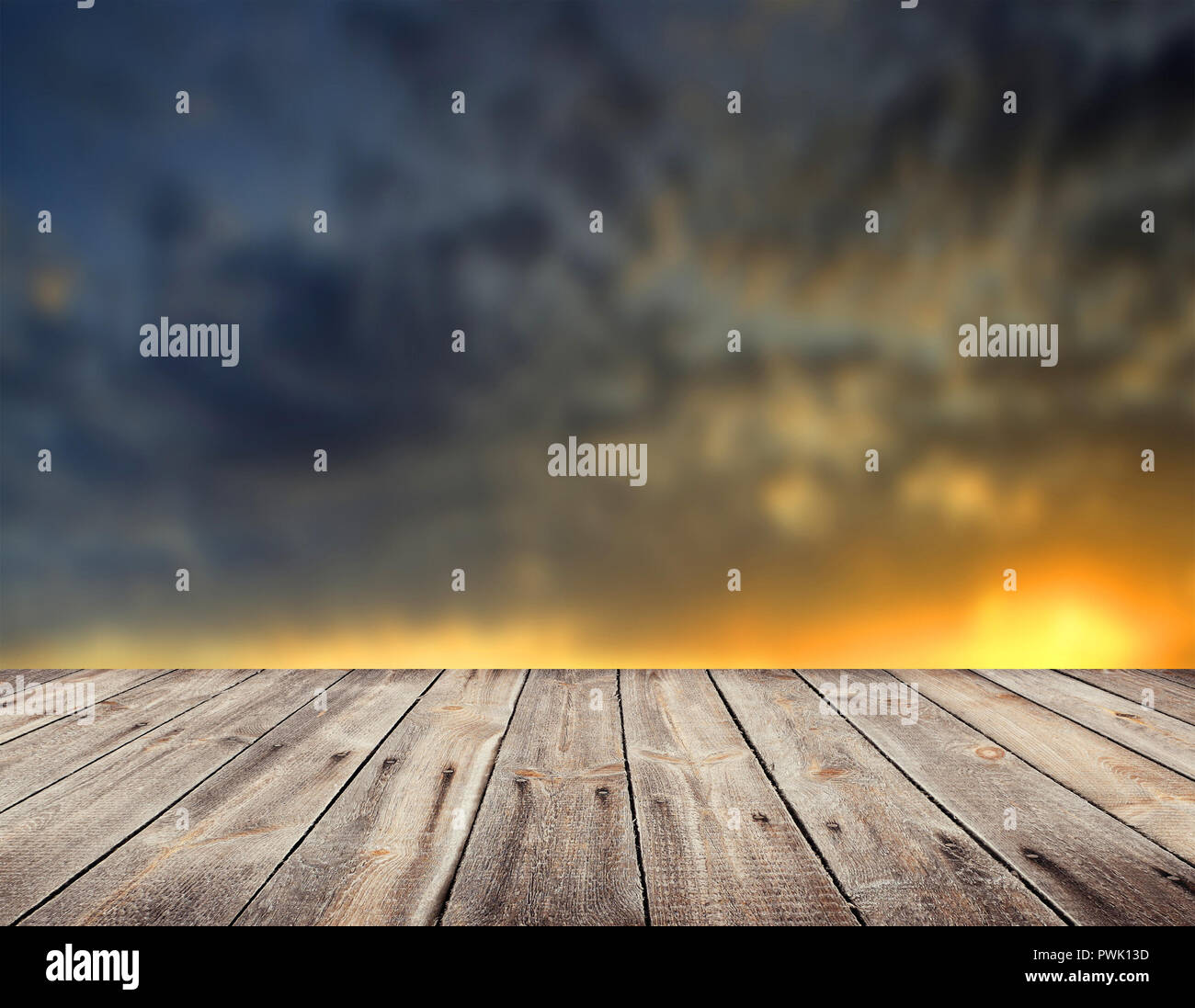 empty table for display montages Stock Photo