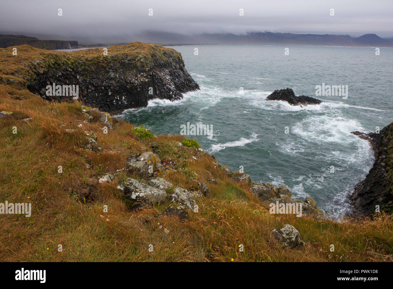 Arnarstapi, a small fishing village at the foot of Mt. Stapafell