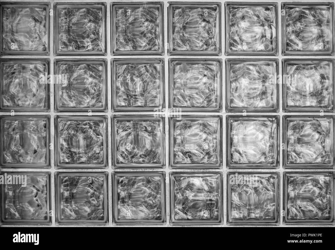 Pattern of glass block wall Stock Photo Alamy