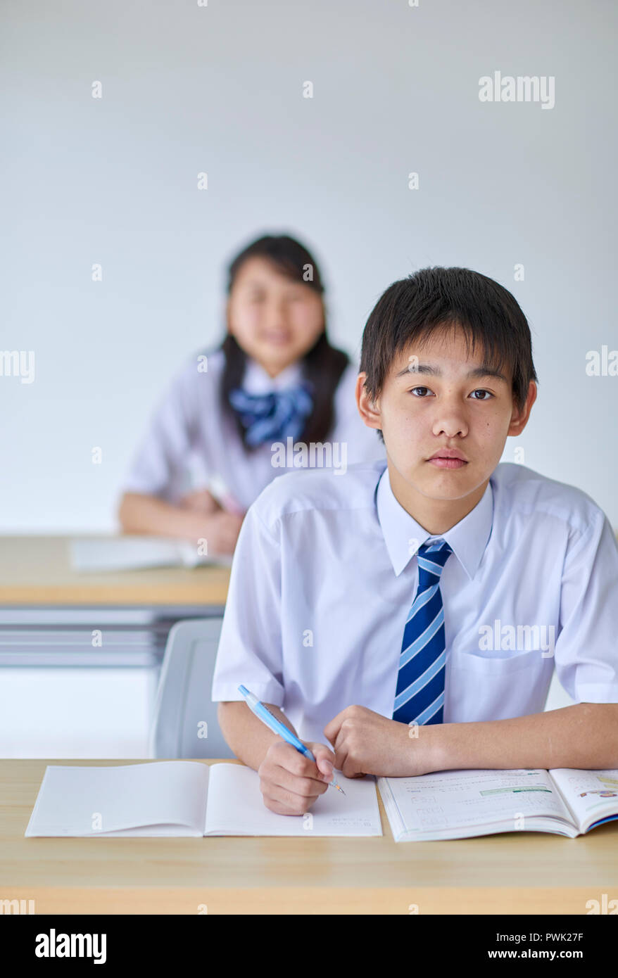 Japanese junior high students Stock Photo Alamy