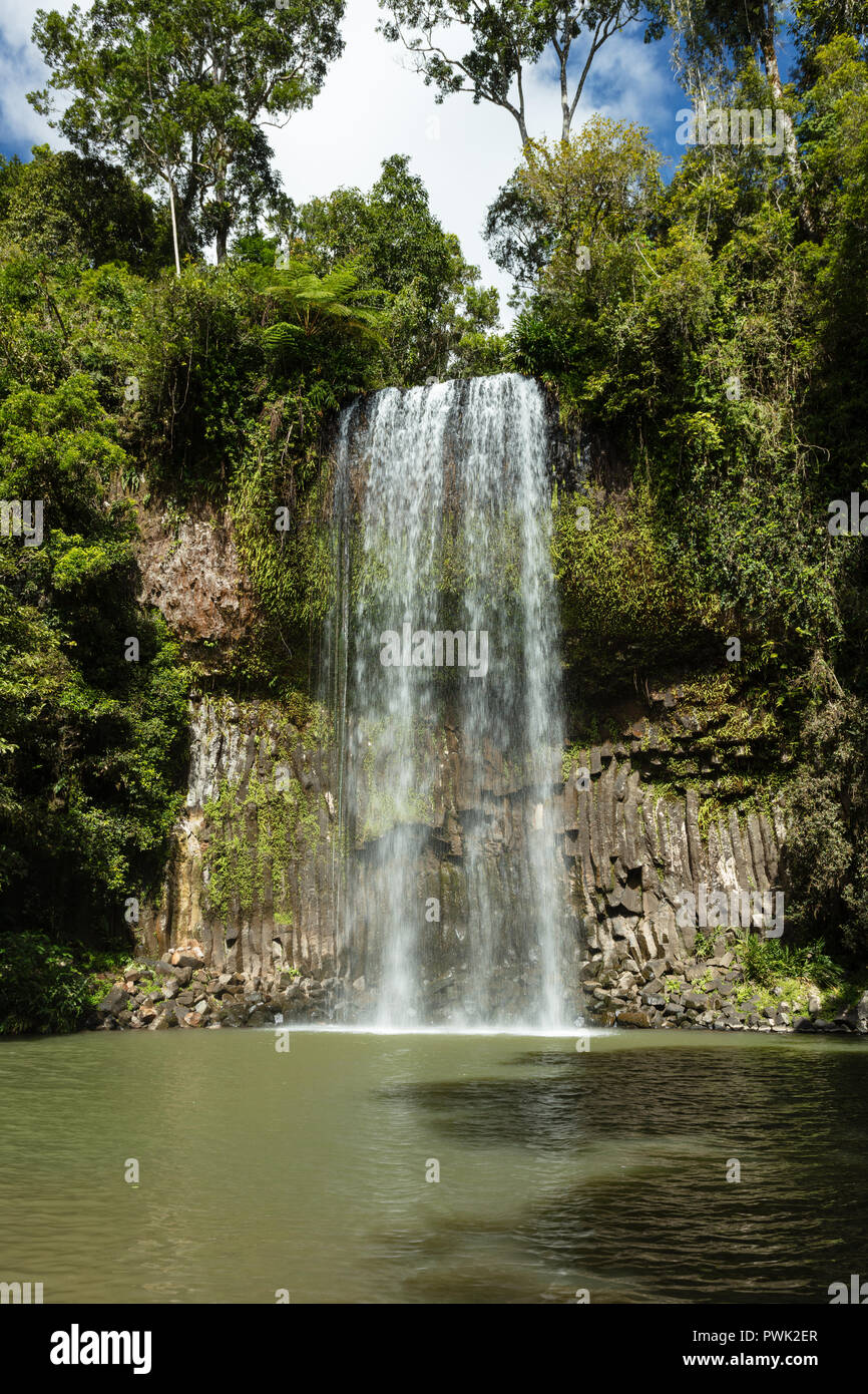 Millaa Millaa, Queensland, Australia. Millaa Millaa Falls near Millaa Millaa on the Atherton Tablelands in tropical Far North Queeensland. Stock Photo