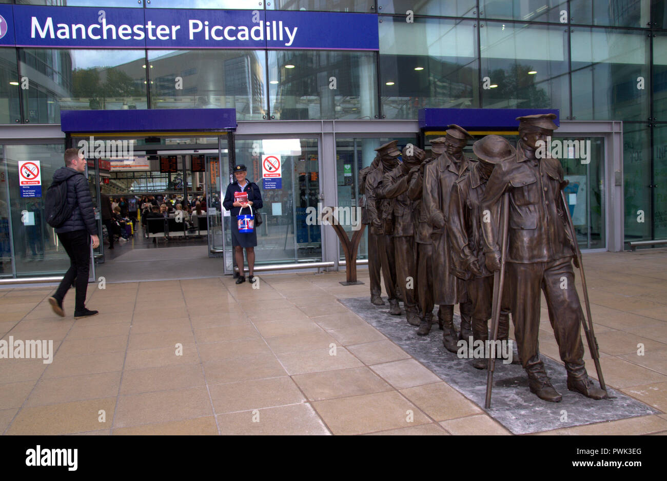 Victory over blindness piccadilly station hires stock photography and